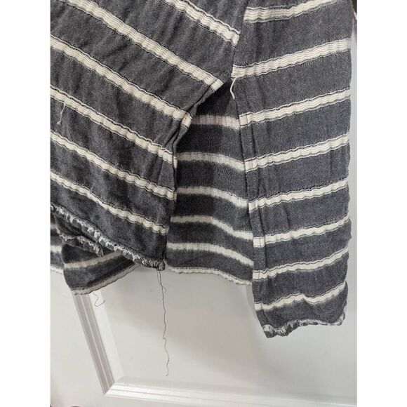 Intimately Free People Mixed Striped Tunic size small gray pocket cardigan - Picture 6 of 8